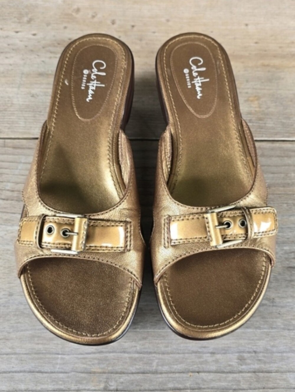 Cole Haan NEW Nike Air G Series Tatum Y2K Resort Luxe Comfort Slide Sandals 8.5M
